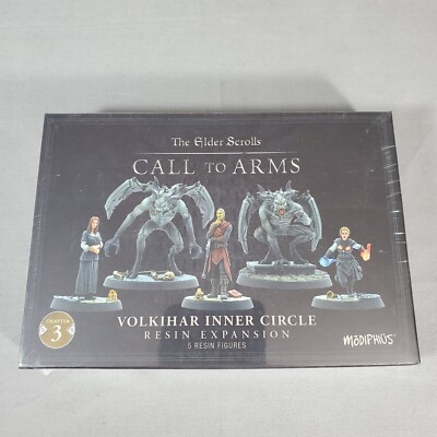 Elder Scrolls Call to Arms Volkihar Inner Circle 5 Resin Miniatures Modiphius