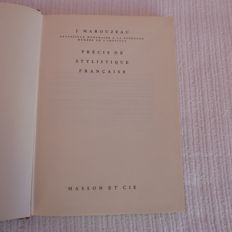 J. Marouzeau - PrÃ©Cis De Stylistique FanÃ§Aise