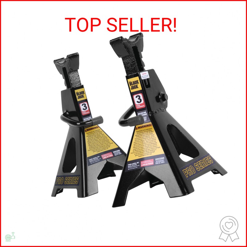 Black Jack 3 Ton Jack Stands Pair Black T43002w New Does Not Apply