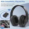 WallarGe Wireless Headphones for TV Watching, Comfortable for Seniors with Bluetooth 5.3, Easy Setup Headphones with USB Transmitter, 25 Hours Play and No Audio Delay