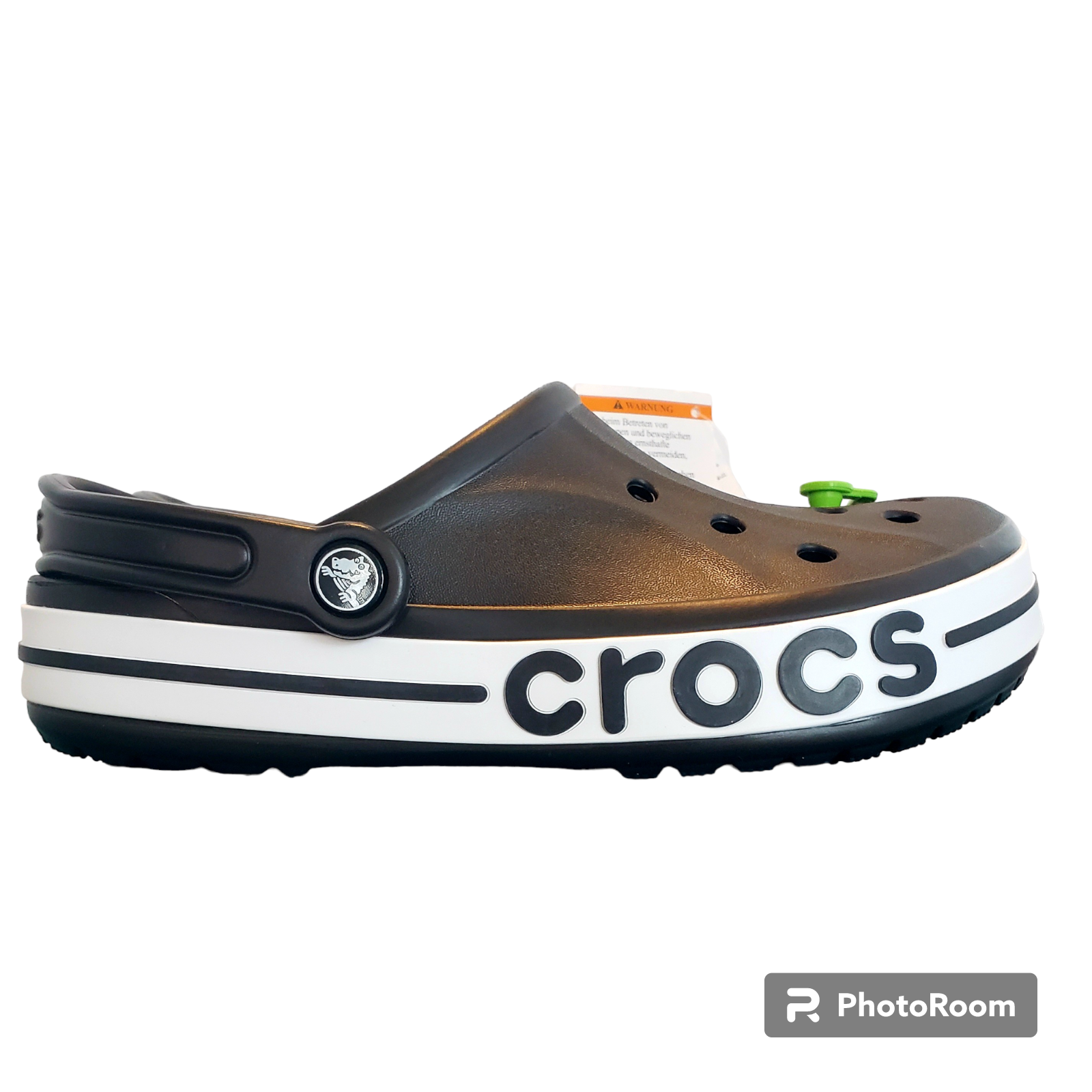 BBAJLC  Crocs Bayaband Clog Black/White Unisex Mens 7/Womens 9. New