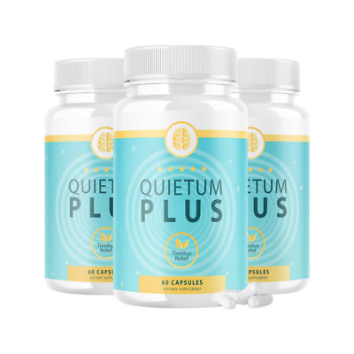 3-Pack Quietum Plus Tinnitus Relief Supplement Reduce Ear Ringing (180 Capsules)