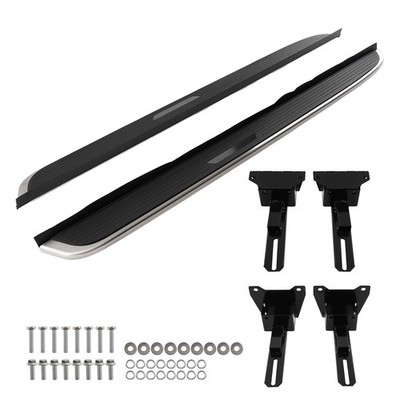 Black Running Boards for Range Rover Velar Jaguar F Pace 17+ Aluminum Side Steps