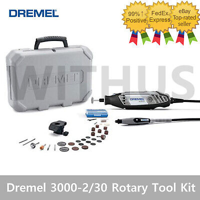Dremel 3000-2/30 Rotary Tool Kit 10000-33000 RPM Accessories Set 220V - Tracking