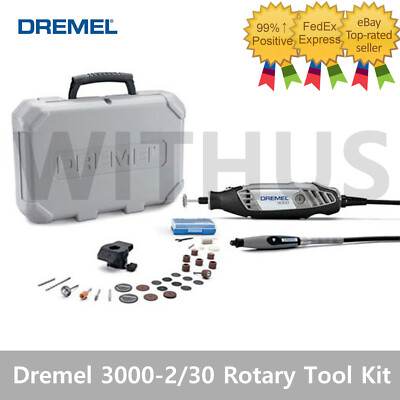 Dremel 3000-2/30 Rotary Tool Kit 10000-33000 RPM Accessories Set 220V - Tracking