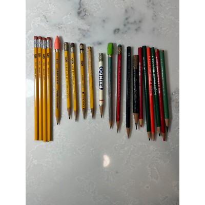 Vintage Pencil Lot New & Used Colored Empire Scribbler Dixon Venus USA
