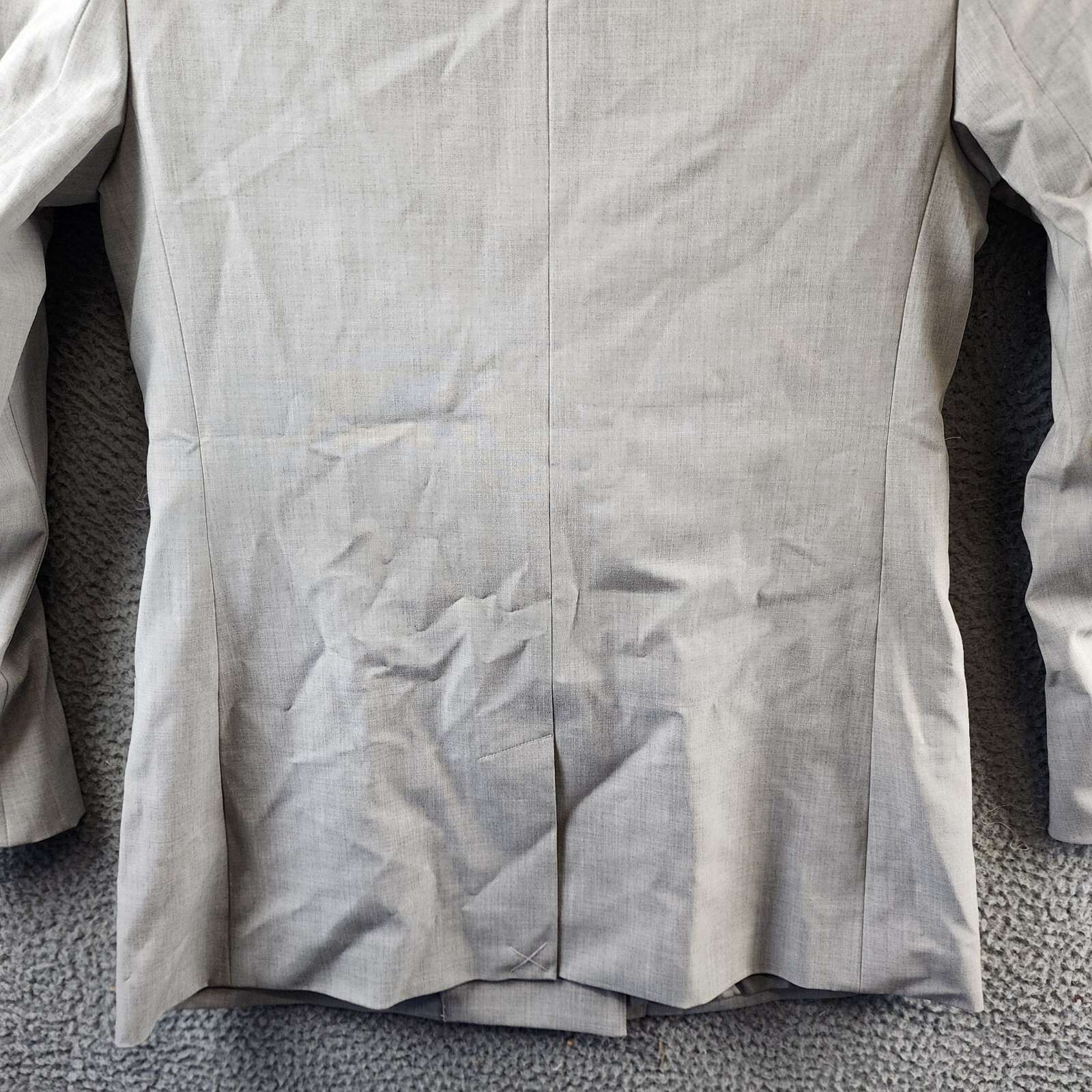 SER.O.YA Natasha Wool Blend Blazer Women's XS Silver Side Pockets Long Sleeves - Picture 13 of 14