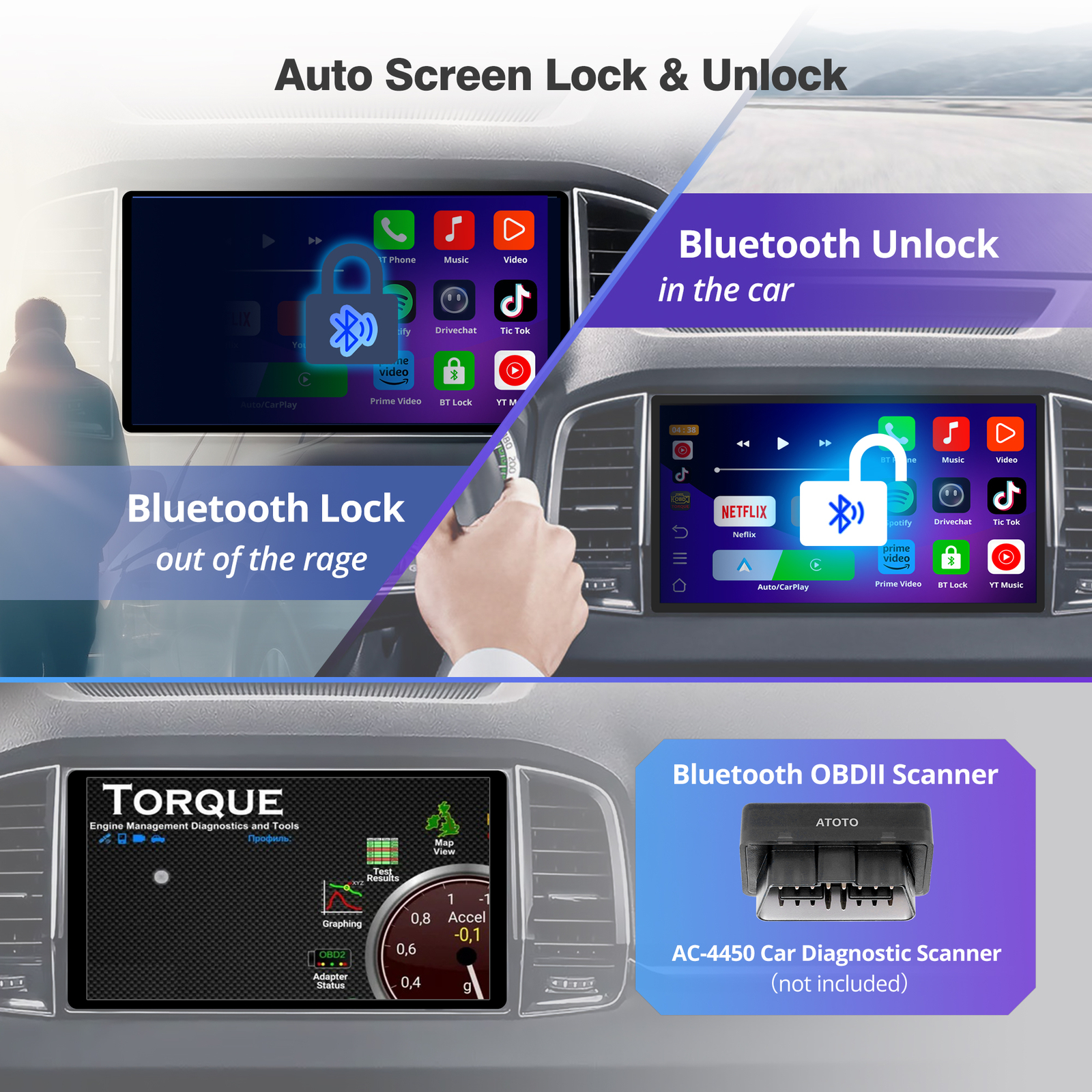 カーオーディオ ATOTO AD5 CarPlay AI Box ATOTO AD5 AI Box-Wireless Apple CarPlay/Android Auto