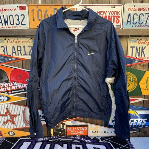 Size XL - VTG Nike White Tag Swoosh Full YKK Zip Windbreaker
