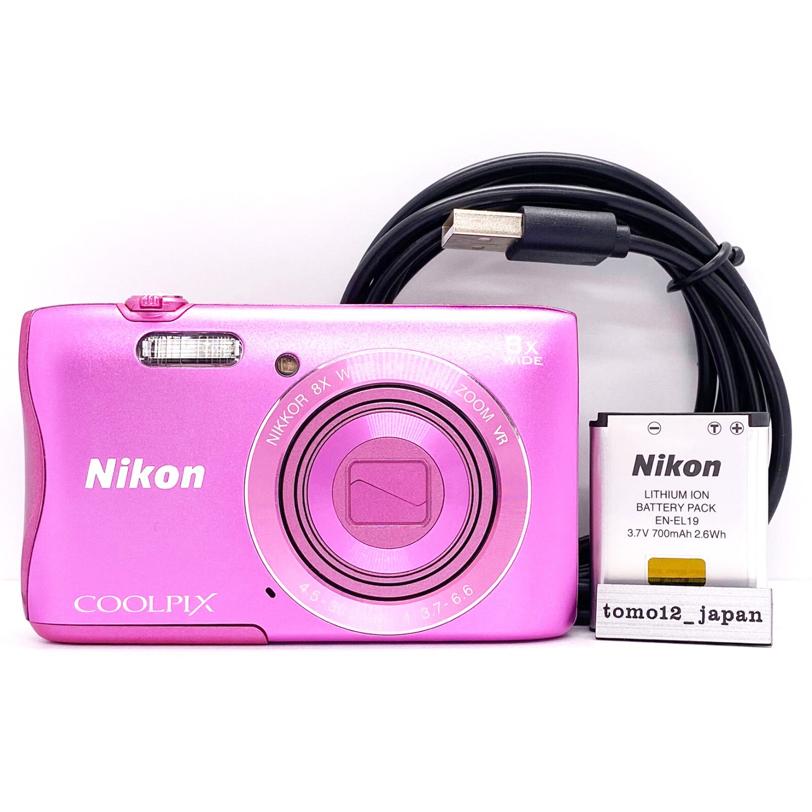 Nicon ニコン デジタルカメラ デジカメ　COOLPIX S3700 ピンク Nikon COOLPIX S3700 20.1 MP Compact Digital Camera Pink From