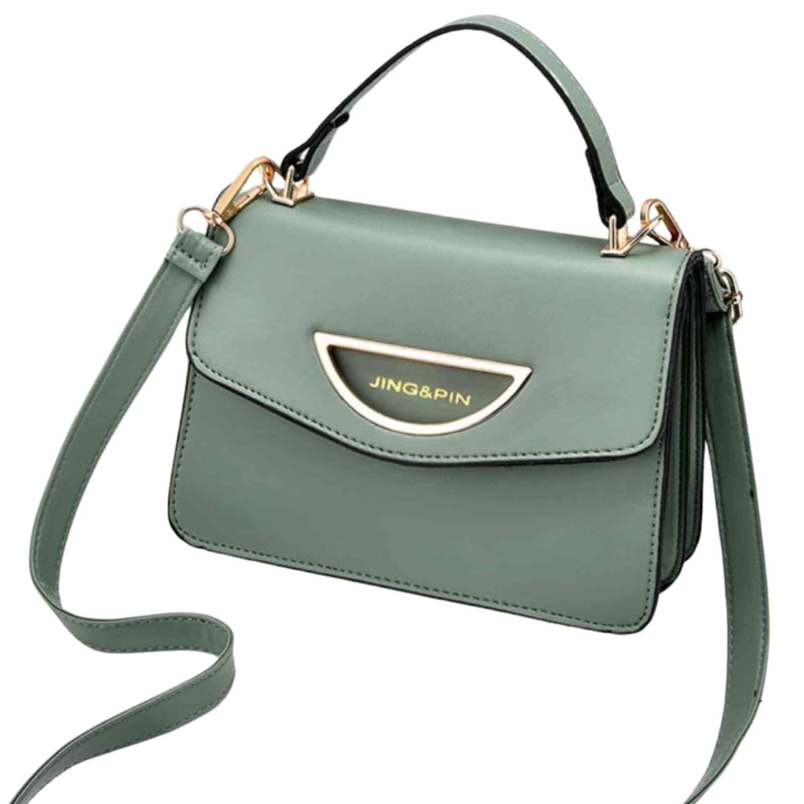 Women's Crossbody Shoulder Hip Bag Real Vegan Leather 30618