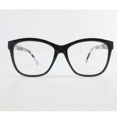 South Hampton Sun SHS 7002 BK Black Grey Marble Cat Eye Eyeglasses 55 15 140