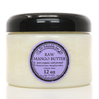 Organic Butters 100% Pure RAW Fresh Natural 2oz 4 oz  up to 12 Lb Free Shipping