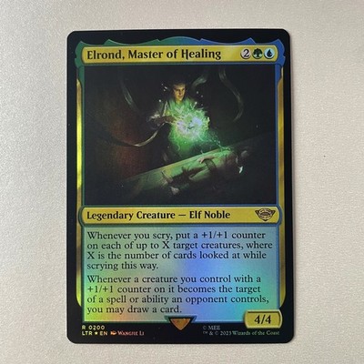 Magic the Gathering LoTR #200 Elrond Master of Healing Foil Rare