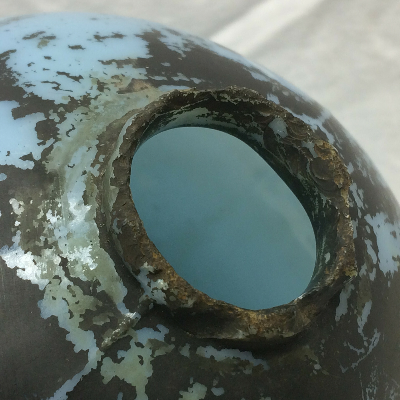 Vintage Robin Egg Blue Glass Lightening Rod Ball