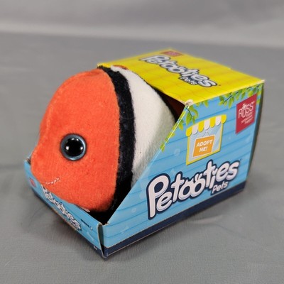 Russ Petooties Pets Goldie the Clownfish Plush 5'' Stuffed Animal Sparkle Fins