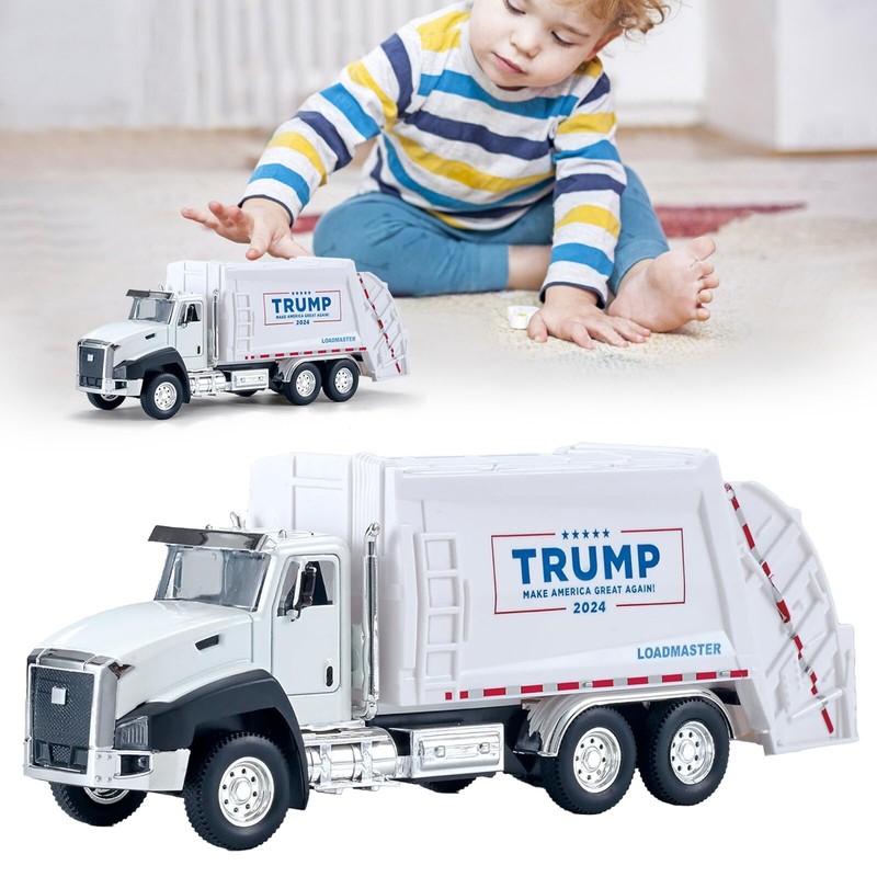 Trump President Truck Toys Garbage Truck Election Souvenirs Garbage Truck