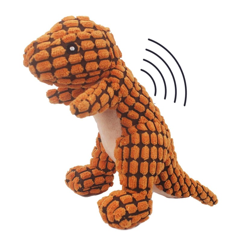 1* Pet Dinosaur Chew Toy Interactive Dog Toys Indestructible Robust Dino Dog Toy