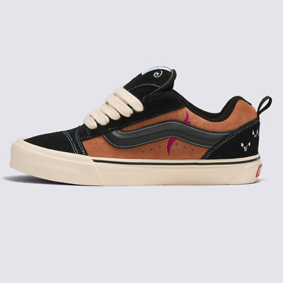VAN'S Disney Knu Skool Shoes in Black and Brown Trainers