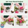 Upgraded 6 Pack Floral Flower Foam Blocks, Green Plant Foam for Flower Arrangements, Wet and Dry Florist Foam Styrofoam for Fresh and Artificial Flowers (5.5