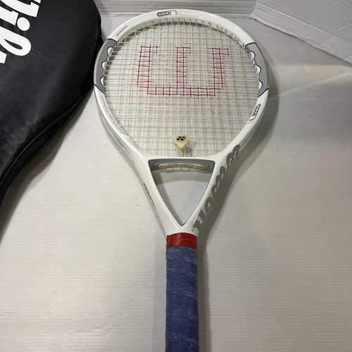 【デカラケ・115in】Wilson テニスラケット ncode n1 ホワイト 2 Wilson NCode N1 Oversize 115 sq. in. Tennis Racquet 4 3/8