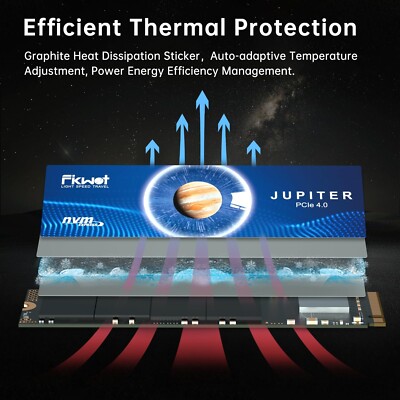 FX991 M.2 SSD 4TB NVMe SSD M2 2280 PCIe Gen 4x4, Read Up to 7300MB/s, Interna...