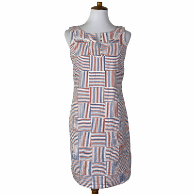 Talbots Seersucker Dress Patchwork Preppy Cotton Sz. 2 eBay