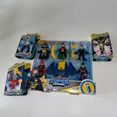 Imaginext DC Super Friends Mr Freeze Supergirl Black Adam Lot 5pk Nightwing