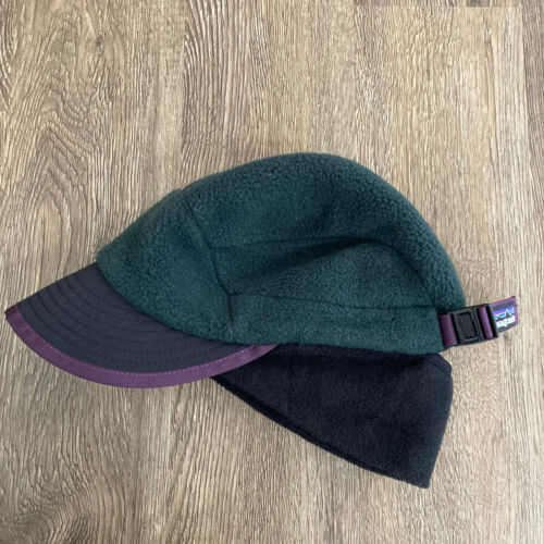 Patagonia Fleece Duckbill Hat Cap Synchilla Size M Green Patagonia Fleece Duckbill Hat Cap Synchilla Size M Green