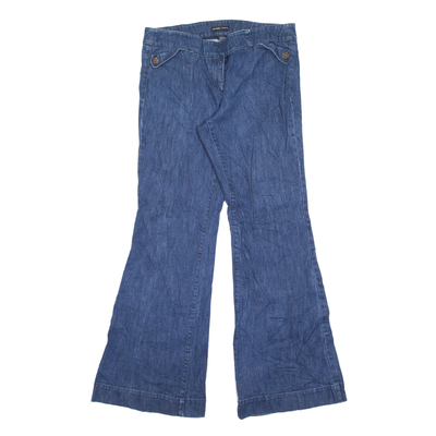 NEW YORK AND COMPANY Y2K Jeans Blue Denim Regular Flared Womens