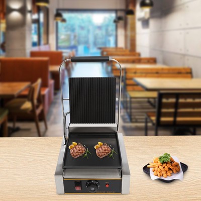 Commercial Sandwich Panini Press Grill Electric Hamburgers Maker Machine 110V