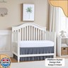 Rajlinen Ruffled Crib Bed Skirt, Microfiber, Dust Ruffle with Split Corners, 14
