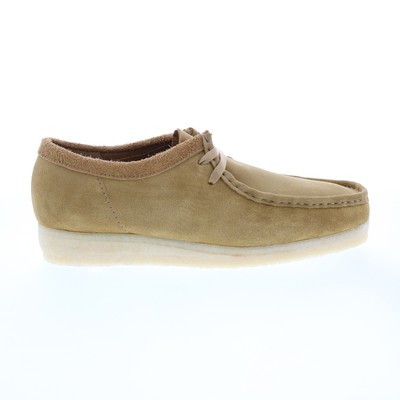 

Clarks Wallabee 26166241 Мужские коричневые замшевые оксфорды и туфли на шнуровке повседневная обувь, Коричневый, Clarks Wallabee