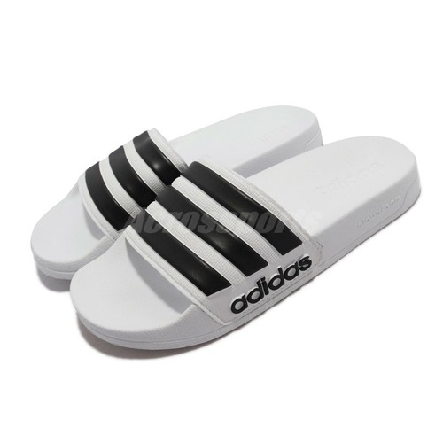

adidas Adilette Shower White Black Men Unisex Slip On Water Sandal GZ5921, Белый, Adilette Shower