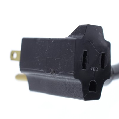 Leviton 5311-008 Black Switched Piggy Back Power Cord for Line Master SF-522-Q17