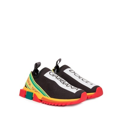 Pre-owned Dolce & Gabbana Logo Sorrento Sneakers 42 It In Black
