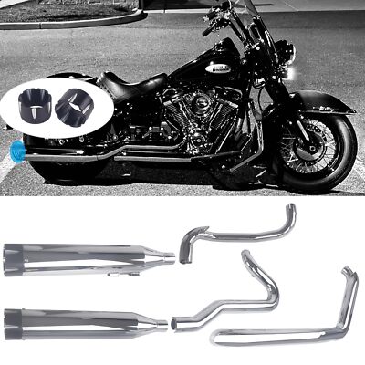 2-2 Full Exhaust for 2018-Up Harley Softail Fatboy & Harley Breakout Exhaust