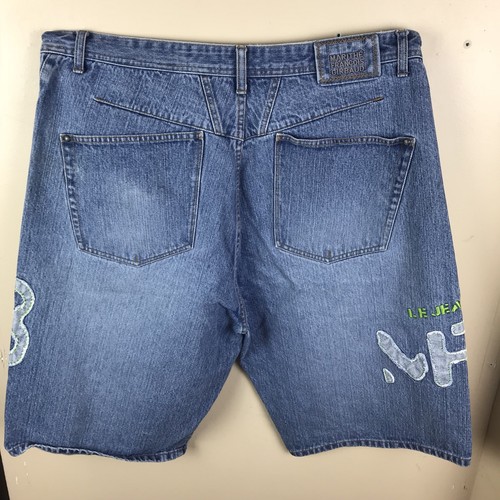 Vtg Le Jean De Marithe Francois Girbaud Spell Out Denim Shorts Men’s Size 38