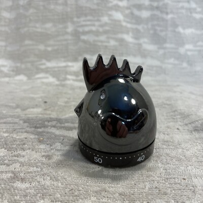 Manual Kitchen Timer Cute Silver Chicken Manual Timer Cooking Timer Plastic-6967