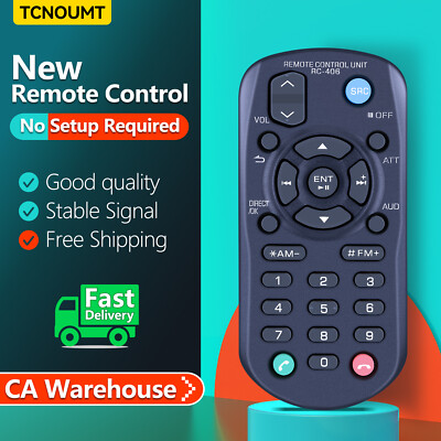 RC-406 Remote Control For Kenwood Receiver KMM-X704 KDC-X304 KDC-BT378U