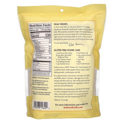 Sorghum Flour, 22 oz ( 624 g)