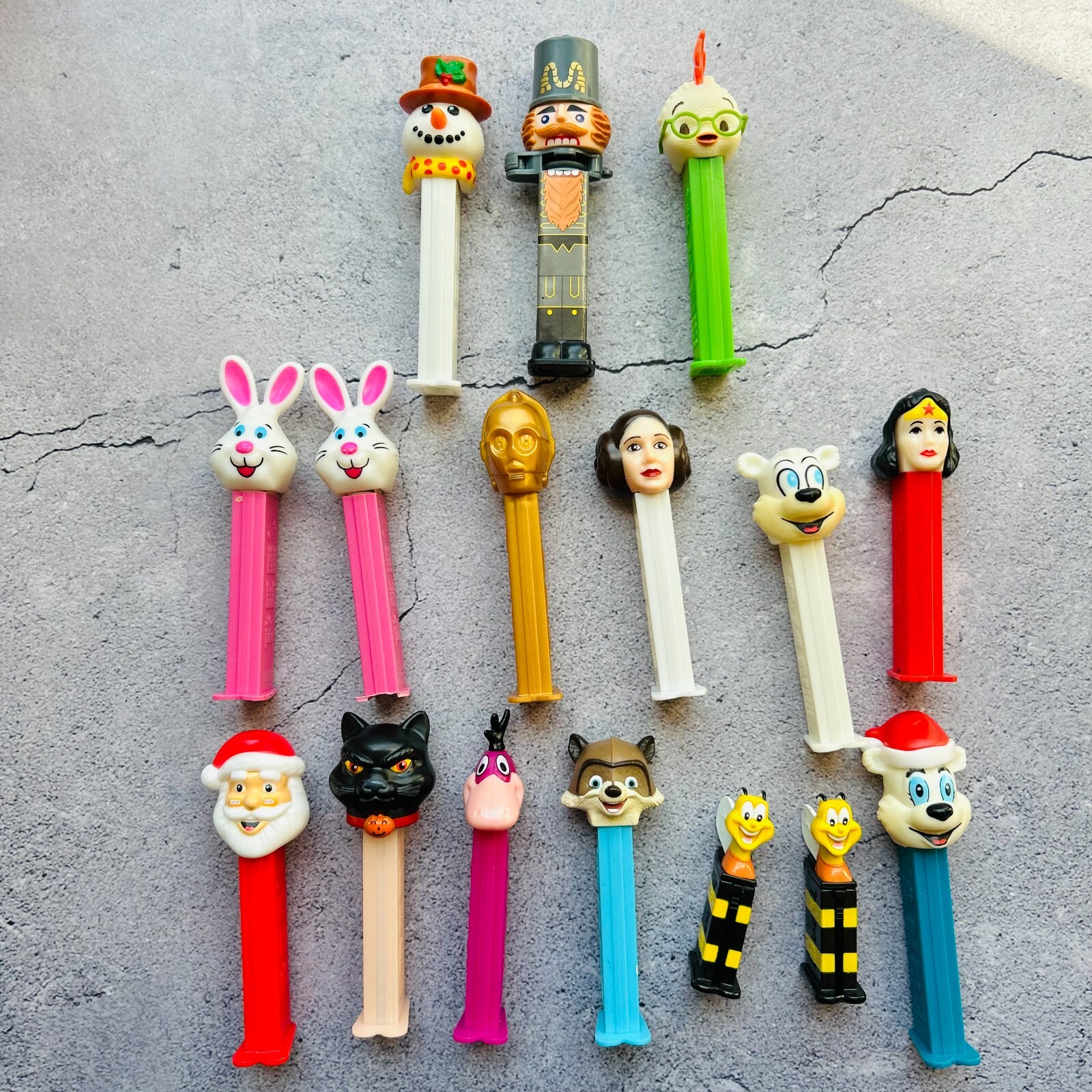 絶版・レア 16個PEZ Vintage Pez Dispenser Lot of 16 | eBay
