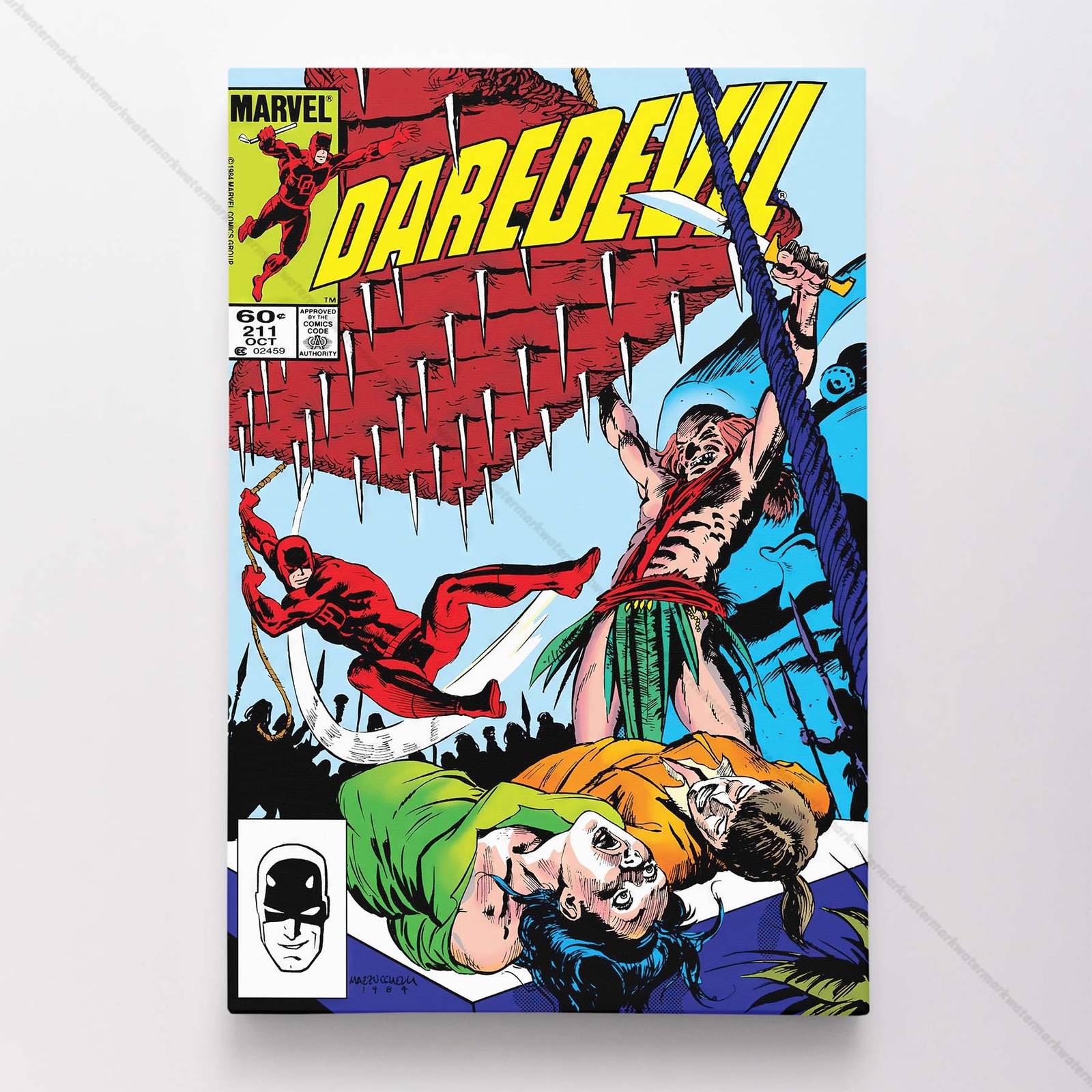 Daredevil Poster Canvas Vol 1 #211 Comic Book Art Print