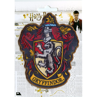 Harry Potter Gryffindor Crest Sublimated Embroidered Iron On Patch | eBay