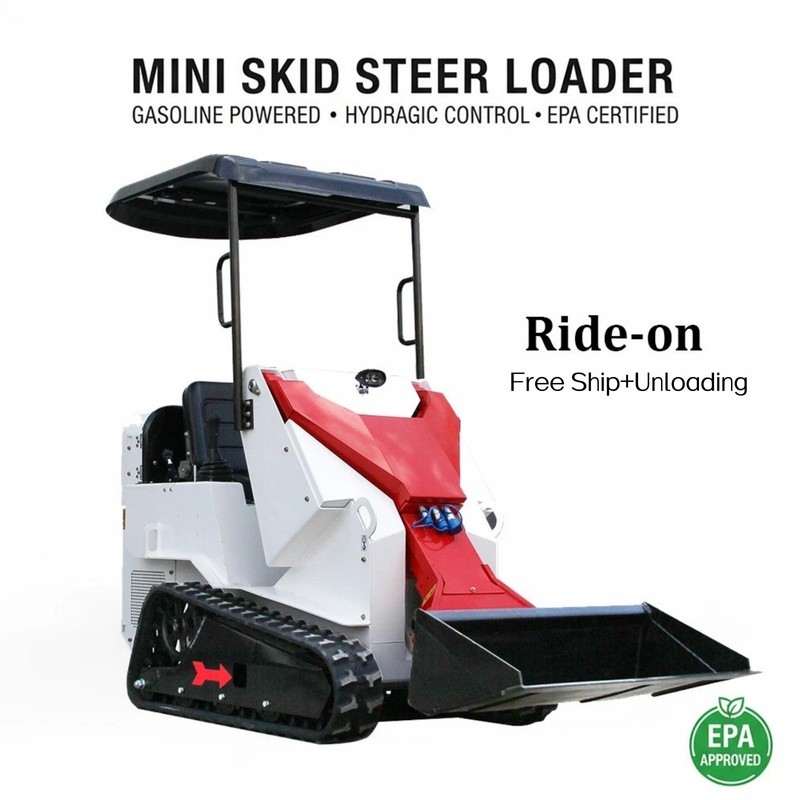 Mini Skid Tracked Steer Loader Ride-on 13.5HP B&S GAS Engine
