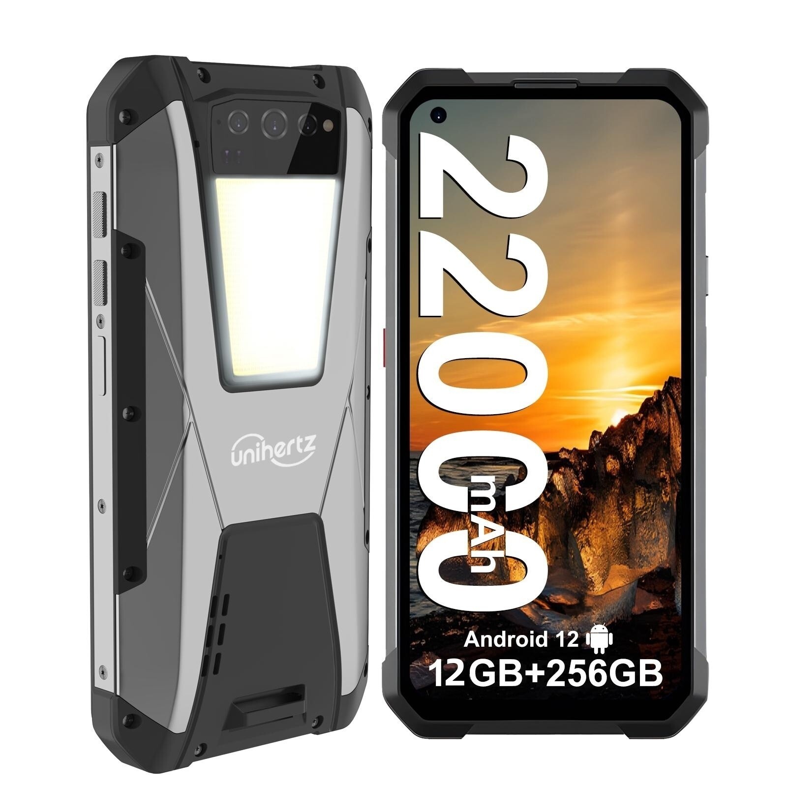 Купить Unihertz Tank уличный смартфон, прочный телефон, 12 ГБ + 256 ГБ,  22000 мАч, инфракрасный порт, 108 МП, цена 55 790 руб — (126130889756), США