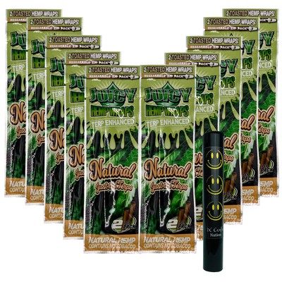 Juicy Jays Natural Enhanced Wrap 10 Count & Pocket Protector