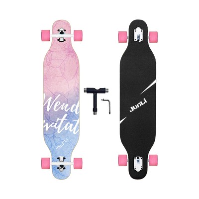 Junli 41 Inch Freeride Skateboard Longboard - Complete Skateboard Cruiser for...