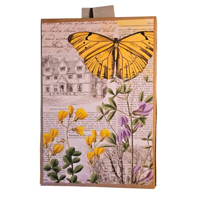Interactive Journal W/ 2 Waterfalls Four Pockets for Photos Writing Memorabilia