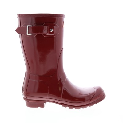 Женские красные резиновые сапоги Hunter Original Short Gloss Boot WFS1000RGL-FRD